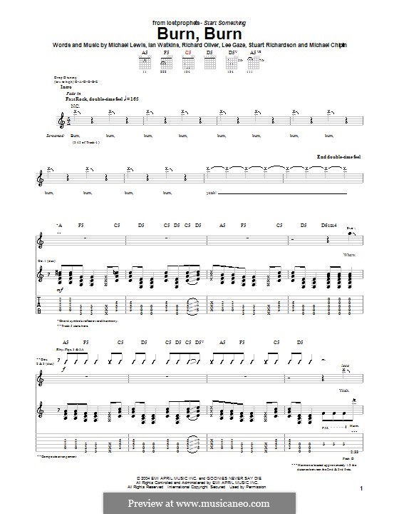 Burn, Burn (Lostprophets): Burn, Burn (Lostprophets) by Ian Watkins, Michael J. Lewis, Richard Oliver