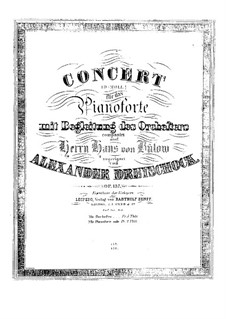 Konzert für Klavier und Orchester in d-Moll, Op.137: Bearbeitung für Klavier by Alexander Dreyschock