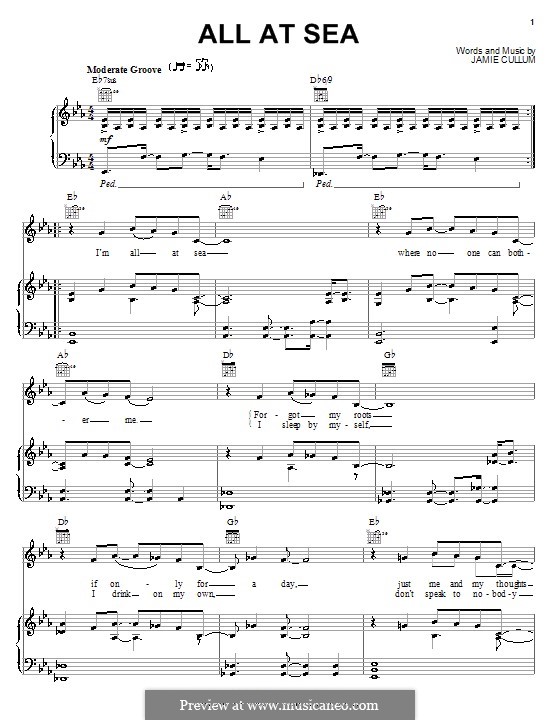 All at Sea: Für Stimme und Klavier (oder Gitarre) by Jamie Cullum