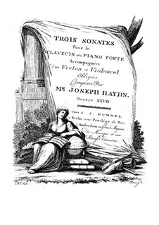 Klaviertrios (Sammlung), Hob.XV: Nr.9-10 by Joseph Haydn