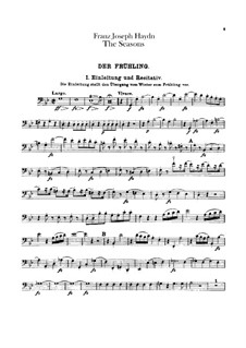 Die Jahreszeiten, Hob.XXI/3: Cellostimme by Joseph Haydn