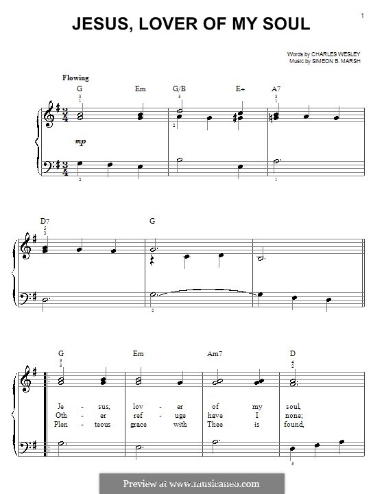 Jesus! Lover of My Soul: Für Klavier by Simeon Butler Marsh