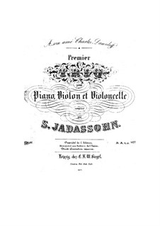 Klaviertrio Nr.1 in F-Dur, Op.16: Klaviertrio Nr.1 in F-Dur by Salomon Jadassohn