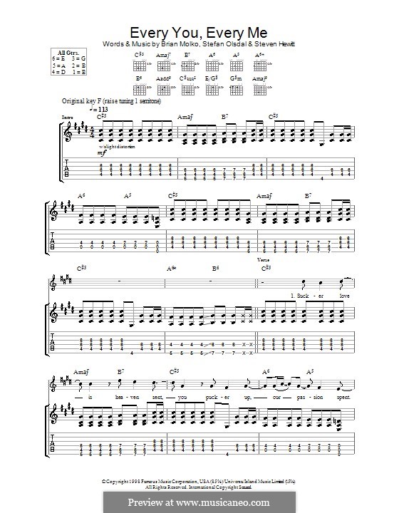 Placebo Every You Every Me Lyrics Deutsch