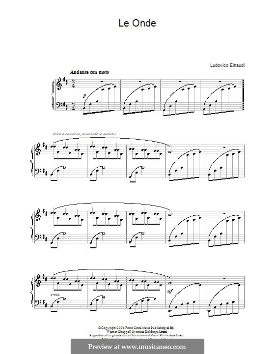 Le Onde: Für Klavier by Ludovico Einaudi