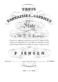 Drei Fantasien-Caprices für Flöte, Op.14: Drei Fantasien-Caprices für Flöte by Niels Peter Jensen