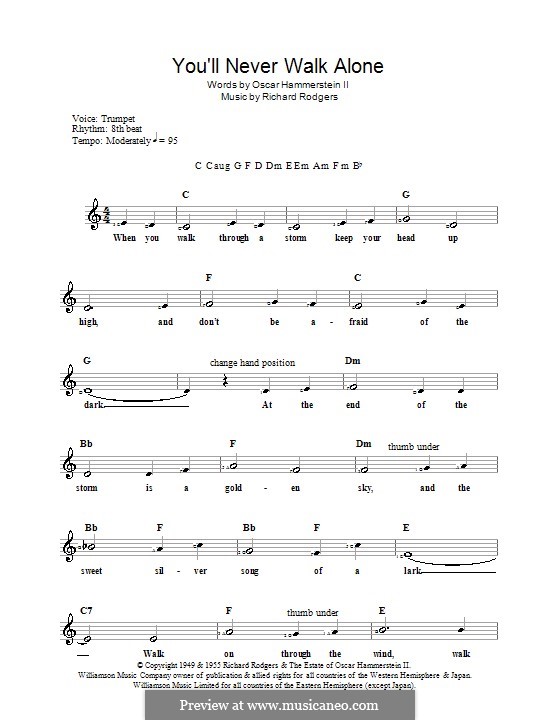 You'll Never Walk Alone (from Carousel): Für Keyboard by Richard Rodgers