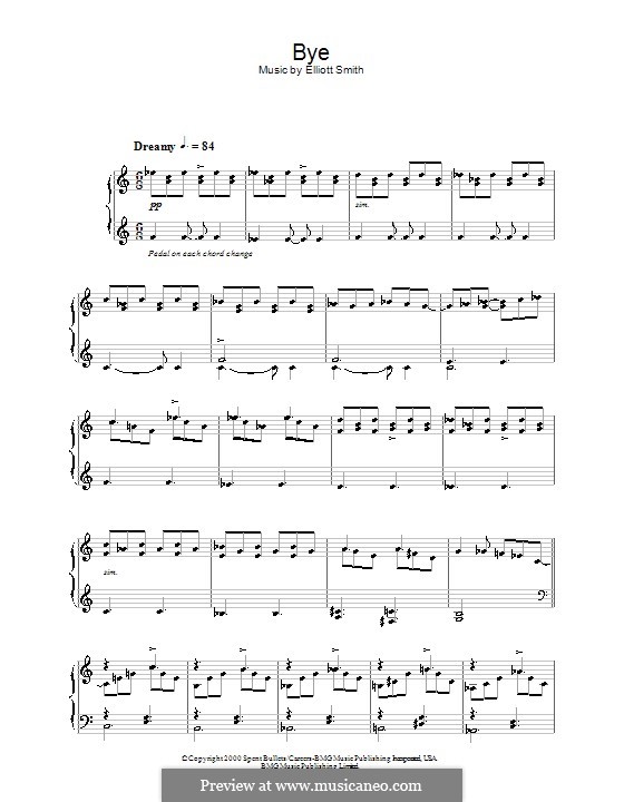 Bye: Für Klavier by Elliott Smith
