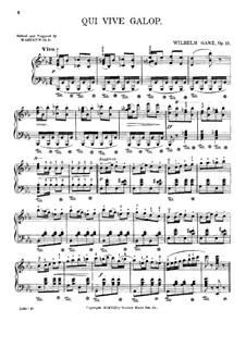 Qui Vive Galop, Op.12: Für Klavier by Wilhelm Ganz