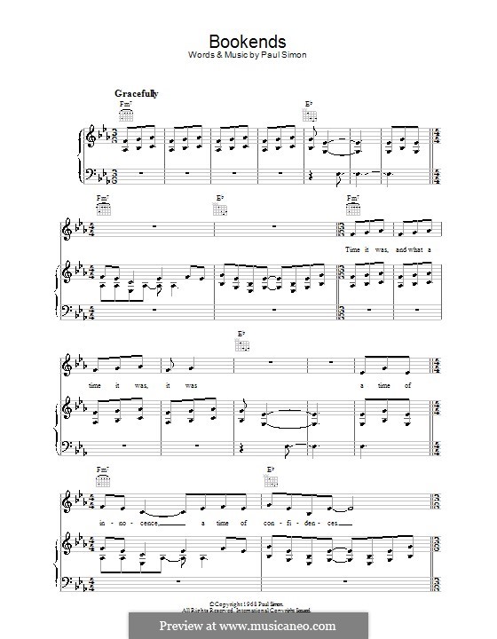 Bookends (Simon & Garfunkel) von P. Simon Noten auf MusicaNeo