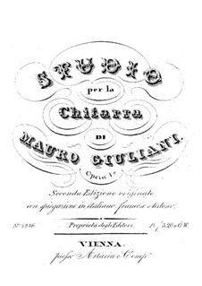 Übungen für Gitarre, Op.1: Für einen Interpreten by Mauro Giuliani