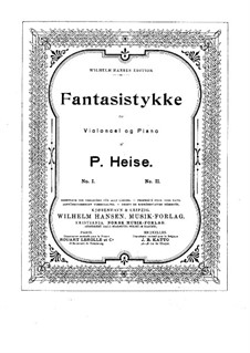 Fantasiestücke für Cello und Klavier: Fantasiestücke für Cello und Klavier by Peter Heise