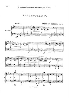 Tarantella Nr.5, Op.87: Tarantella Nr.5 by Stephen Heller