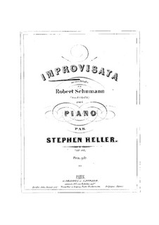 Improvisation auf die Melodie von Schumann, Op.98: Improvisation auf die Melodie von Schumann by Stephen Heller