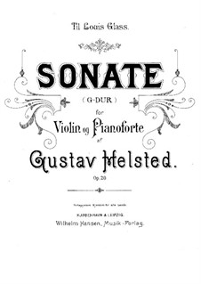 Sonate für Violine und Klavier Nr.2, Op.20: Sonate für Violine und Klavier Nr.2 by Gustav Helsted