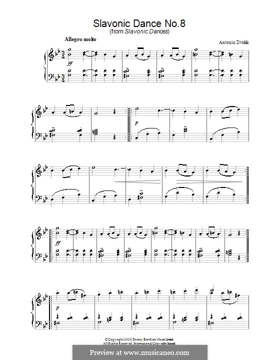 Nr.8 Furiant: Für Klavier by Antonín Dvořák
