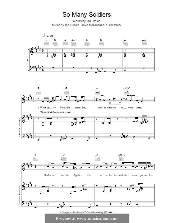 So Many Soldiers: Für Stimme und Klavier (oder Gitarre) by Dave McCracken, Tim Wills