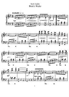 Binks' Waltz: Für Klavier by Scott Joplin