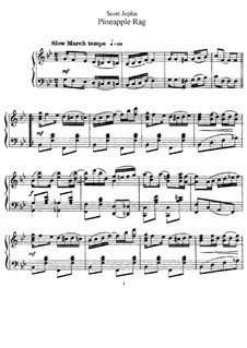 Pineapple Rag: Für Klavier by Scott Joplin