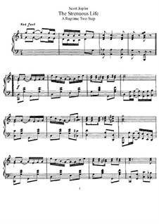 The Strenuous Life: Für Klavier by Scott Joplin