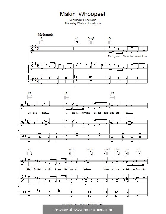 Makin' Whoopee!: Für Stimme mit Klavier oder Gitarre (Rosemary Clooney) by Walter Donaldson