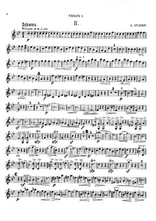 Scherzo aus dem Streichquartett über das Thema B-La-F: Stimmen by Anatoli Ljadow