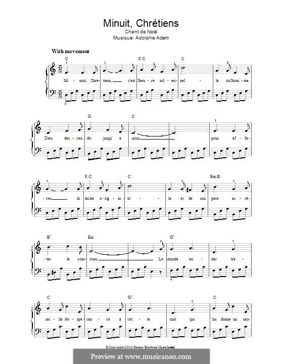 Vocal version (Printable scores): Für Stimme und Klavier by Adolphe Adam