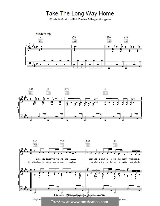 take the long way home supertramp cover