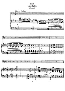 Gastibelza, S.286: Für Stimme und Klavier by Franz Liszt