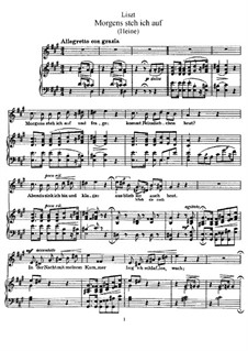 Morgens Steh ich Auf und Frage, S.290: Version I by Franz Liszt