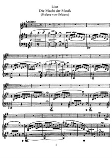 Die Macht der Musik, S.302: Klavierauszug mit Singstimmen by Franz Liszt