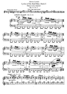 Lyrics of the Red Man, Op.76: Für Klavier by Harvey Worthington Loomis
