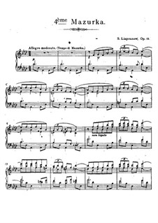 Mazurka No.4, Op.19: Mazurka No.4 by Sergei Lyapunov