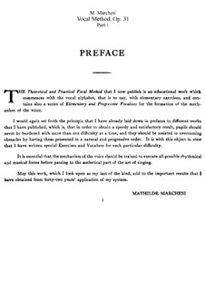 Theoretische und praktische Gesangsmethodik, Op.31: Vollsammlung by Mathilde Marchesi