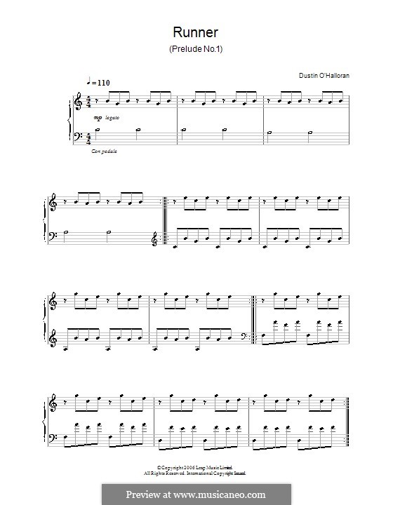 Präludium Nr.1 'Runner': Für Klavier by Dustin O'Halloran