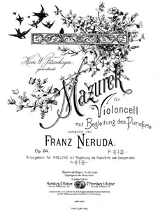 Mazurka, Op.64: Mazurka by Franz Neruda