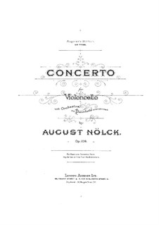 Cellokonzert in d-Moll, Op.108: Cellokonzert in d-Moll by August Nölck