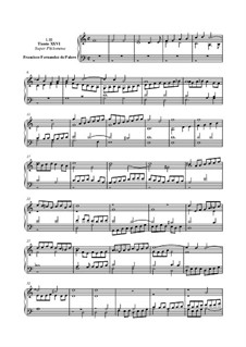 Tiento XXVI Super Philomena: Für Orgel by Francisco Fernández Palero