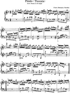 Sonate in D-Dur: Presto by Pietro Domenico Paradies