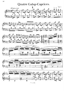 Vier Galopp-Caprices, Op.5: Für Klavier by Joachim Raff