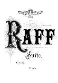 Suite Nr.1 in a-Moll, Op.69: Für Klavier by Joachim Raff