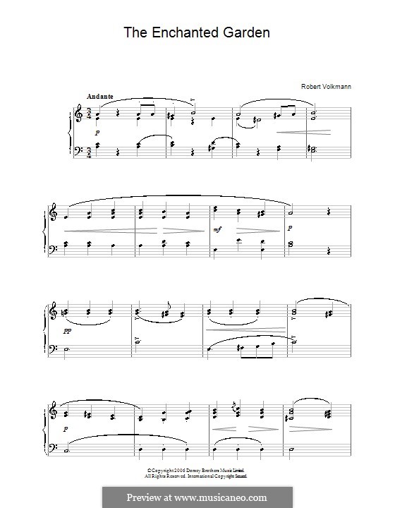 The Enchanted Garden: Für Klavier by Robert Volkmann