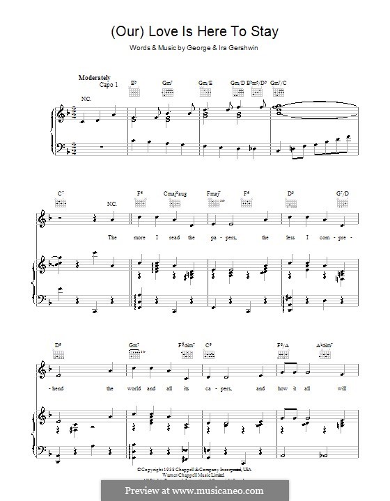 Vocal version: Für Stimme und Klavier (oder Gitarre) by George Gershwin