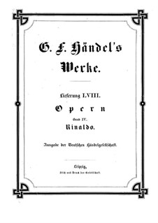 Full score: Vollpartitur by Georg Friedrich Händel
