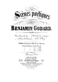 Scènes poétiques, Op.46: Vollpartitur by Benjamin Godard