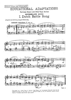 Niederländische Suite: Niederländische Suite by Leopold Godowsky