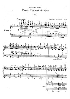 Drei Konzertetüden, Op.11: Etüde Nr.3 by Leopold Godowsky