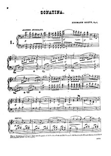 Zwei Sonatinen, Op.8: Zwei Sonatinen by Hermann Götz