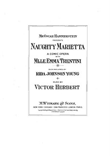 Tolle Marietta: Klavierauszug mit Singstimmen by Victor Herbert