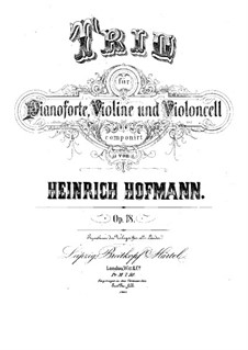 Klaviertrio, Op.18: Klaviertrio by Heinrich Hofmann